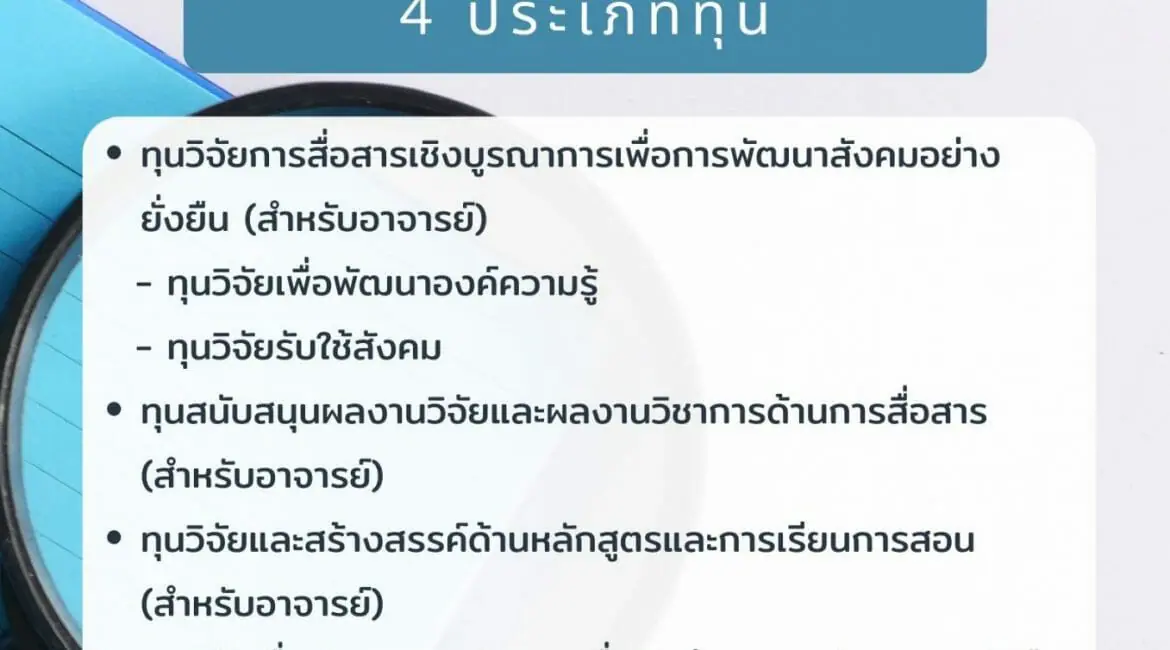 (ทุนวิจัยภายในคณะ) ขยายเวลา !!!! เปิดรับข้อเสนอโครงการวิจัยเพื่อขอทุนอุดหนุนวิจัยจากงบประมาณเงินรายได้คณะ ปีงบประมาณ 2566