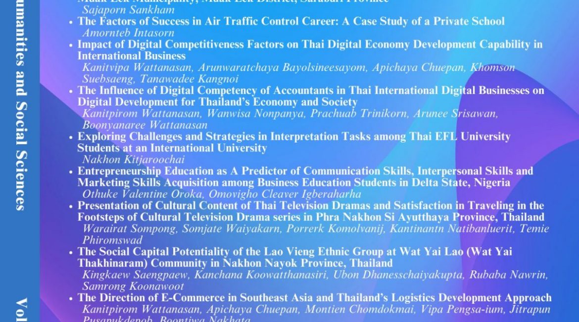 (วารสาร) ขอเชิญชวนส่งบทความตีพิมพ์ในวารสาร St. Theresa Journal of Humanities and Social Sciences